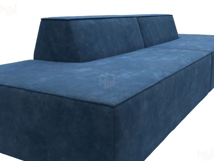 Диван прямой модульный Монс лофт ( BRUT 11 синий )