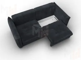 Диван прямой Лига-100 НПБ ( TOWER 11 темно-серый )