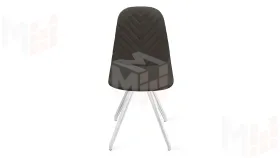 Стул Шерри К4  Белый матовый, Велюр Confetti Stone