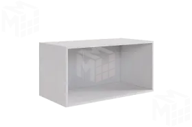 Антресоль двухдверная  Зефир 118.01  белое дерево/пудра розовая (эмаль)