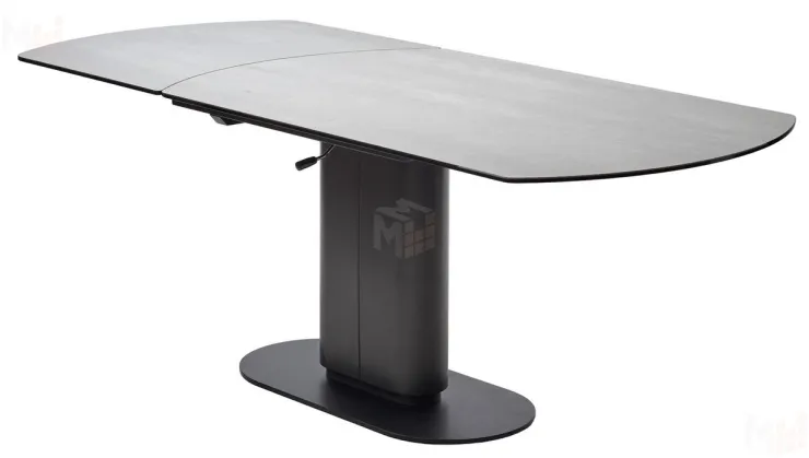 Стол KAI 140 TL-58, испанская керамика / Темно-серый / Черный