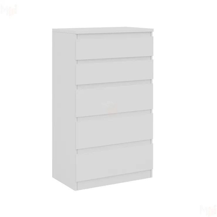 Комод Кастор 5 ящиков белый