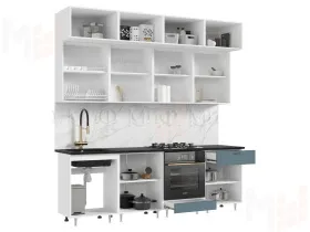 Кухня Престиж 2,4 Браш блю
