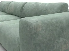 Диван угловой Лига-066 НПБ Лонг угол левый ( BRUT 08 зеленый )