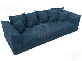 Диван прямой НордСтар НПБ ( BRUT 11 синий )