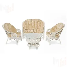 Комплект Черчилль с 2-х местным диваном, цвет: белый