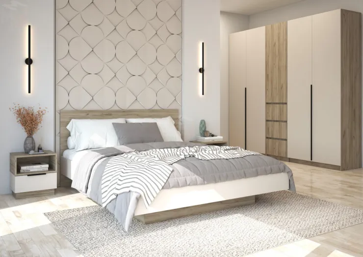 Кровать 1,6 Бохо КР-001 с основанием