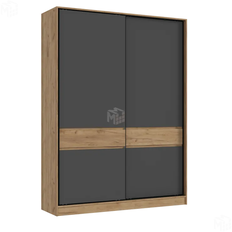 Шкаф-купе Роджина (дуб крафт/графит)