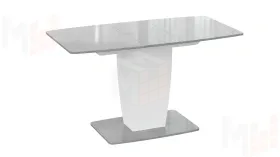 Стол раздвижной Аризона Тип 1 - КМ+02.85.000.001 Белый, Ателье светлый глянец