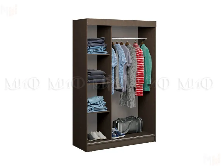 Шкаф купе Бася (венге/дуб беленый)