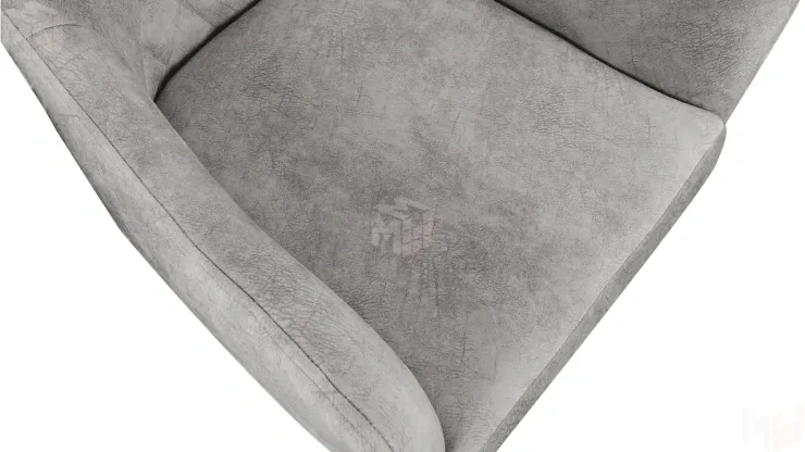 Стул Chester Т6 Белый муар Велюр V004 светло-серый