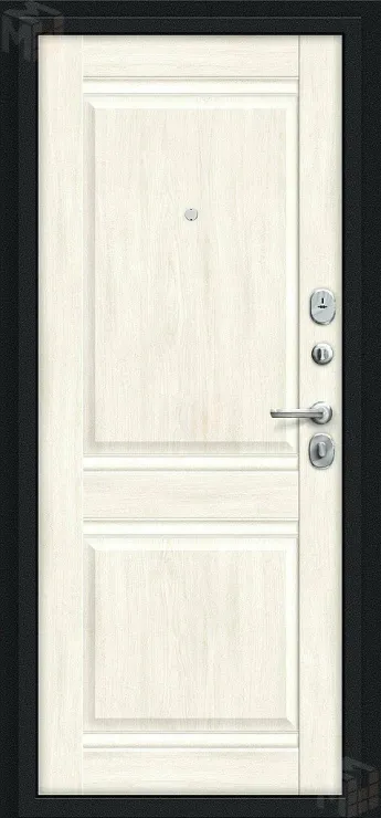 Входная металлическая дверь Некст Kale Букле черное/Nordic Oak