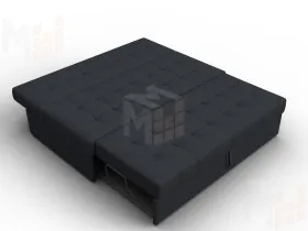 Диван прямой Лига-107 (160) ( JOLY 16 темно-серый )