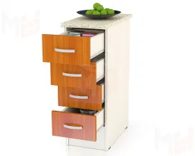 Шкаф нижний с четырьмя ящиками Клер ШН4Я 300