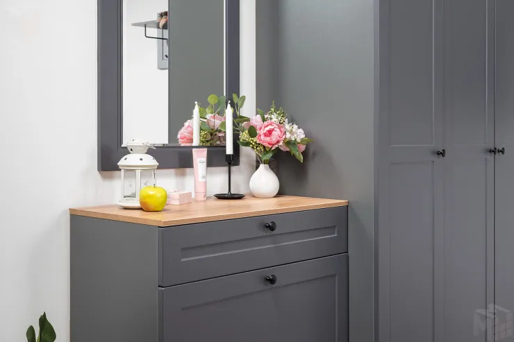 Тумба для обуви 16.121 Остин серый графит