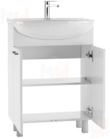 Тумба под умывальник "Уют 60" Контраст без ящика Айсберг