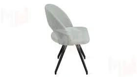 Стул Гэтсби К4  Черный муар, Велюр Confetti Silver