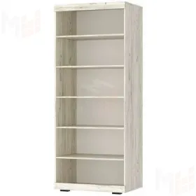 Шкаф ШС-800 СОНАТА с полками Дуб Крафт белый - Антрацит