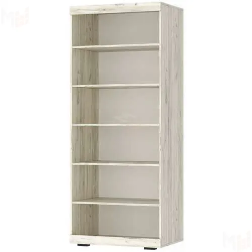 Шкаф ШС-800 СОНАТА с полками Дуб Крафт белый - Антрацит