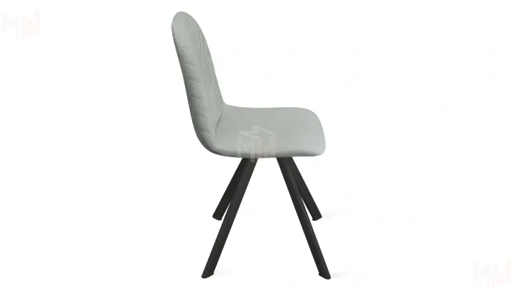 Стул Шерри К2 Черный муар, Велюр Confetti Silver