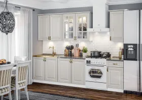 Кухня Престиж 2,0 (комп. 3) 900 Браш Лайт грей