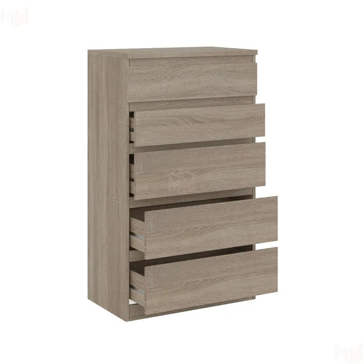 Комод Кастор 5 ящиков сонома