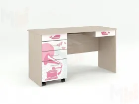 Письменный стол с тумбой ЮНА 407 + 408