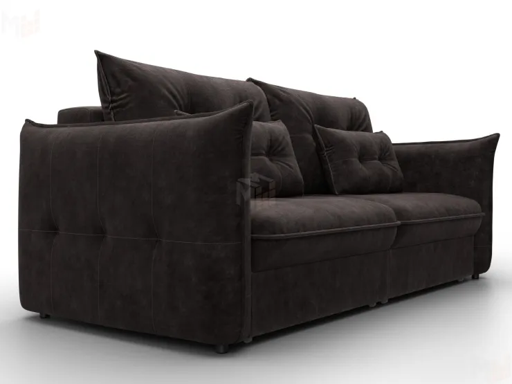 Диван прямой Лига-100 НПБ ( BRUT 17 коричневый )