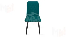 Стул Стенли К1С Черный муар, Велюр Confetti Izumrud