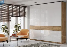 Шкаф Бостон ШК-002 (МДФ белый глянец)