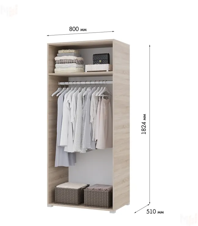 Шкаф VICTOR сонома/белый