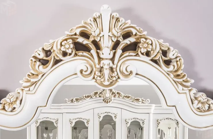 Зеркало Флоренция белый глянец (гостиная)