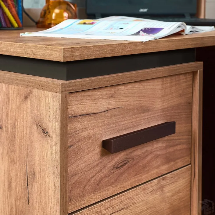 Cтол письменный Nature 84 Дуб табачный/Чёрный