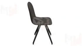 Стул Шерри К4 Черный муар, Велюр Confetti Stone
