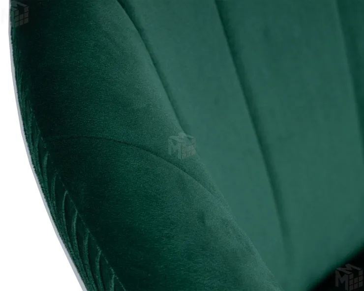 Кресло дизайнерское DOBRIN EDISON BLACK (зеленый велюр (1922-9))