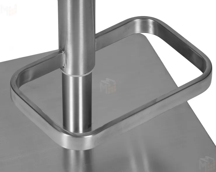 Стул барный DOBRIN ALDO (черный PU YP33-19, основание из нержавеющей стали)