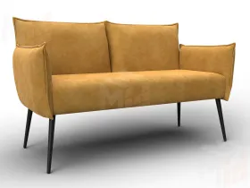 Диван прямой Лига-083 ( велюр BRUT 10 желтый )