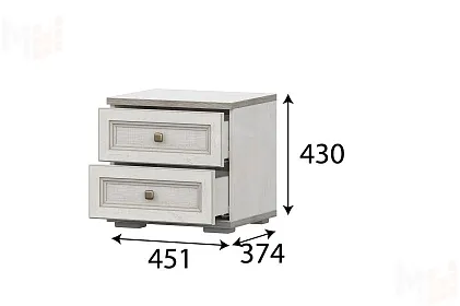 Тумба прикроватная Александрия ТБ-108 Серия 3