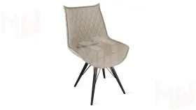 Стул Фэнди К3 Черный муар, Велюр Confetti Smoke