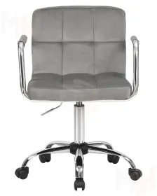 Офисное кресло для персонала DOBRIN TERRY (серый велюр (MJ9-75))