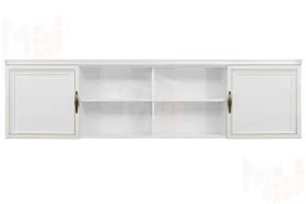 Секция навесная мост Натали белый глянец