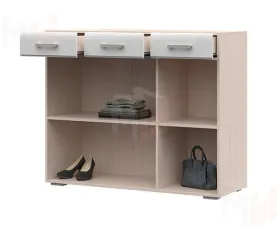 Комод Симба дуб белфорд - белый глянец