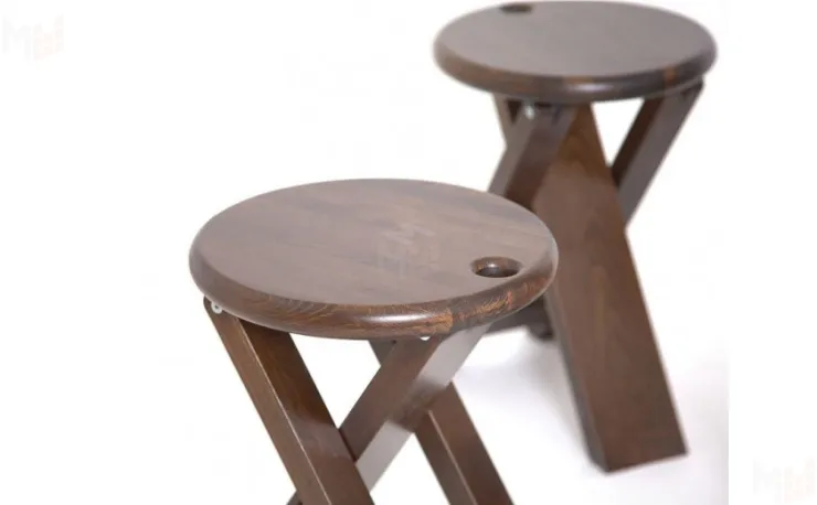 Табурет складной деревянный Оливия Тёмный орех