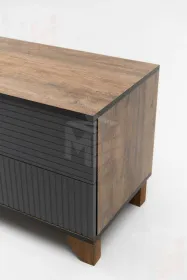 Тумба под ТВ Копенгаген с дверцей (дуб самдал/серый графит)