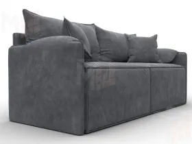 Диван прямой модульный Лига-106 ( BRUT 16 темно-серый )