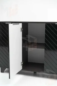 Комод Стокгольм (венге/черный матовый)