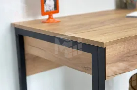 Стол Юниор дуб крафт золотой/черный муар