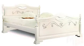 Кровать Людмила 16 Ясень жемчужный с патиной 900х2000