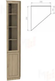 Шкаф для книг 208 (концевой)