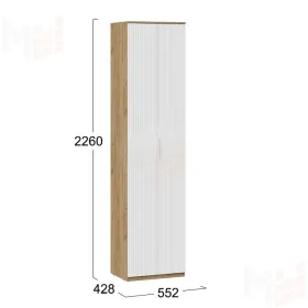 Шкаф для одежды Хилтон  303.001.000  Белый матовый